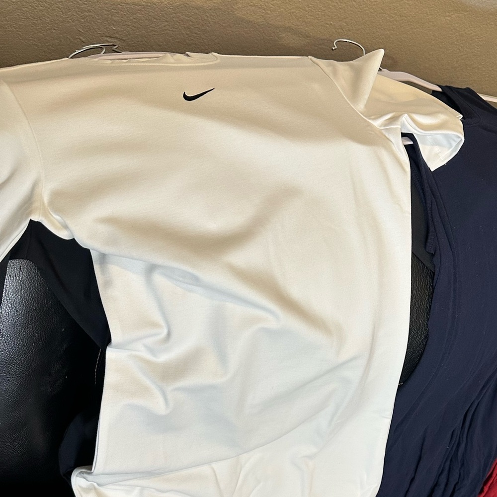 Nike White Long Sleeve Top